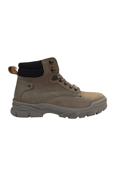M.P. Μ.Π. 232-4254 Mr Men's Sand Nubuck Δερμάτινες μπότες με φερμουάρ