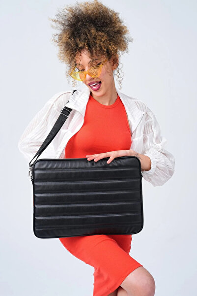 MORCA Tam Koruma Kapitone Çıkarılabilir Askılı Laptop Kılıfı 15.6 & 16 Inç