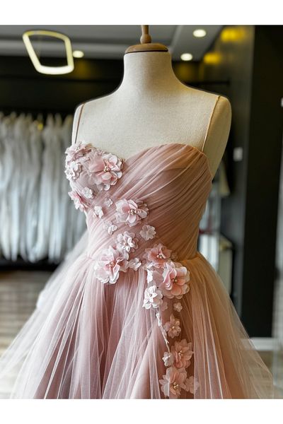 Lenta Moda Μίνι νυχτερινό και πάρτι φόρεμα με σκόνη 3D Floral πράσινη φούστα