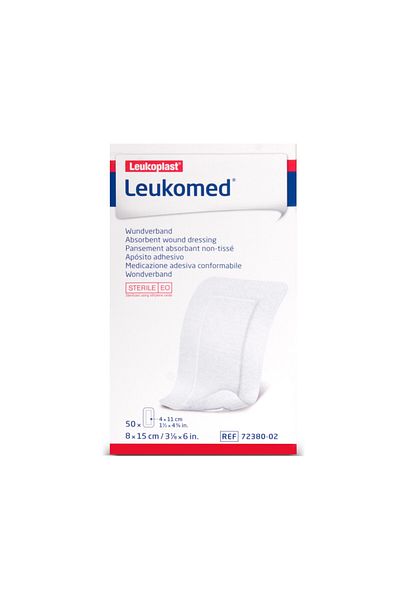 Leukoplast Bsn Leukomed غطاء جرح غير منسوج مع وسادة 8 سم × 15 سم 50 قطعة