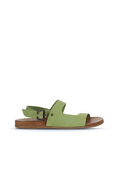 Bueno Shoes Sandale de damă din nubuc verde - model 01wu4244