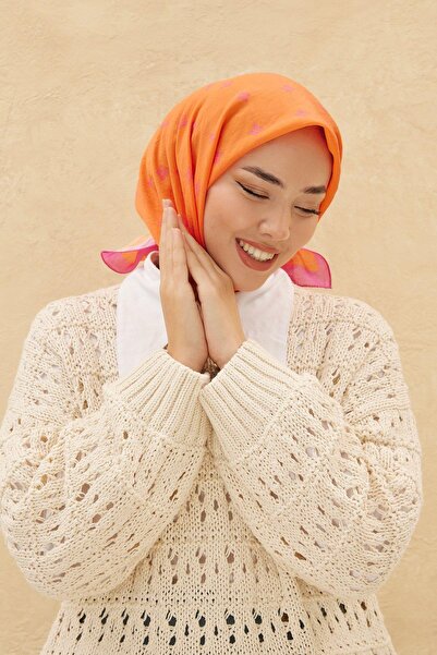 Silk Home Πορτοκαλί φούξια κασκόλ Olinda