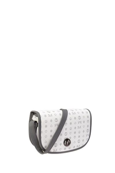 Bilik Deri Geantă de damă Monogram alb-gri Rh 06-mn