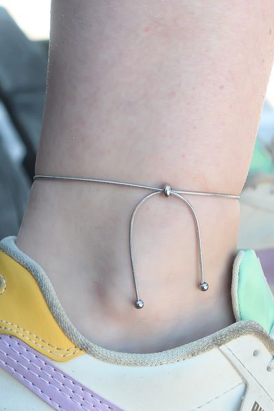 Skygo 316L Steel Special Series Silver Color Elevator Model Women's Anklet
