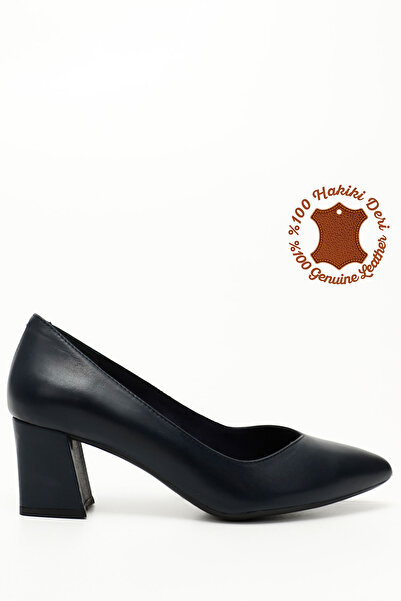 GÖNDERİ(R) Dámske/dievčenské tmavomodré starožitné topánky so špicatou špičko...