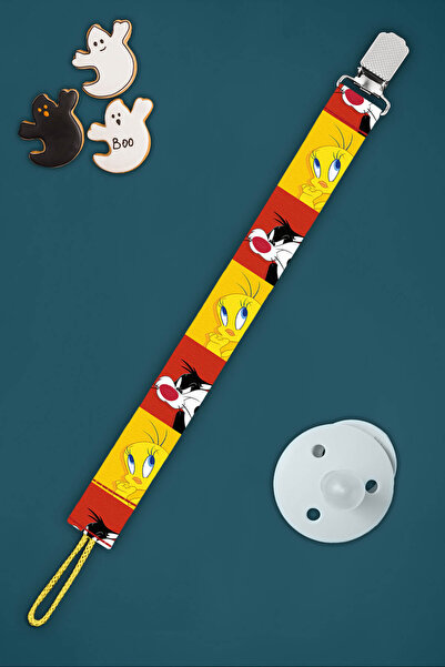 Apptakı Desenli Bebek Emzik Askısı Emzik Zinciri Emzik Tutacağı Emzirme Akses...