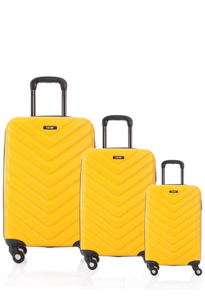 ÇÇS 5175 3 LÜ ABS VALİZ SETİ