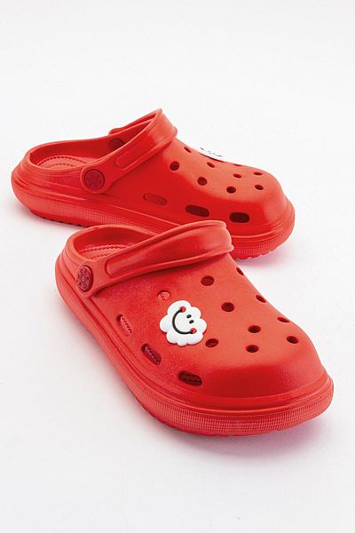 Ccway Children's Sabo Slippers 31-35 Red