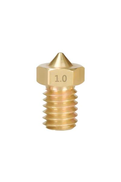 Koodmax - 10 Adet Nozzle - 3d Yazıcı Extruder M6 1.75mm / 1.0mm V5 - V6 Pirin...