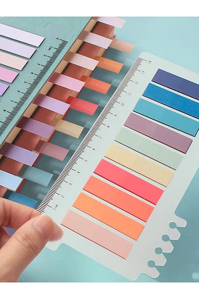 Para Todos 200 Sheets Transparent Color Post-It Bookmark Sticker Note Paper