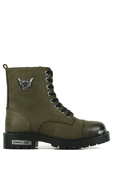 Hammer Jack Roller Boot Γνήσιο δέρμα Γνήσιο δέρμα Χακί Washed Nubuck Γυναικείες μπότες εξωτερικού χώρου