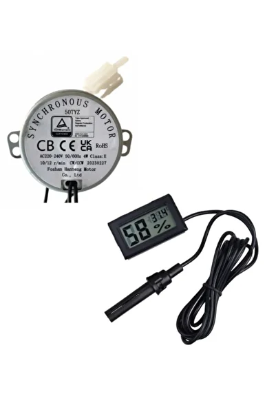 Light up 50 Tyz 10/12 Rpm Incubation Motor Violin Turning and Humidity Meter