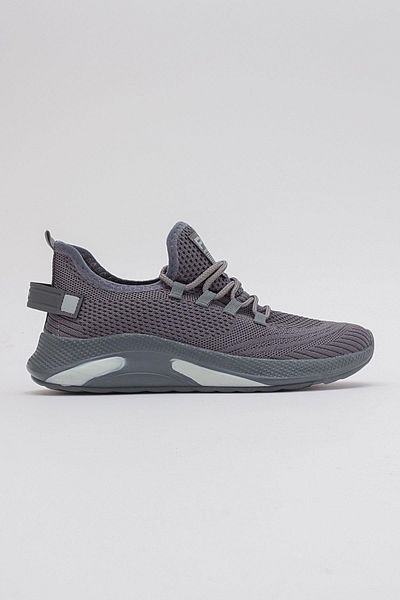 Ccway Tricotaj cu șireturi pentru bărbați Pantofi sport afumat afumat
