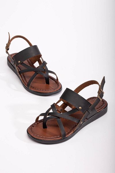 Ccway Women's Sandals BLACK SKIN