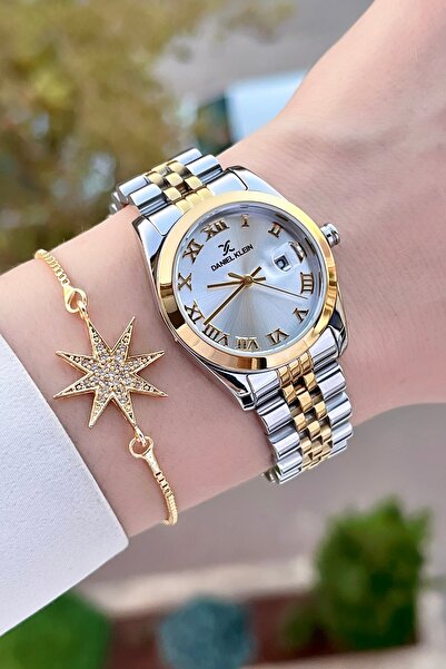 Daniel Klein Altın Gri Renk Ayarlanabilir Kordonlu Kadın Kol Saati Bileklik D...