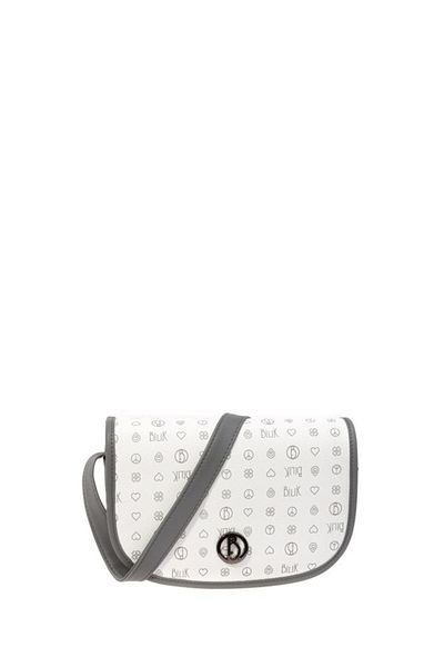 Bilik Deri Geantă de damă Monogram alb-gri Rh 06-mn