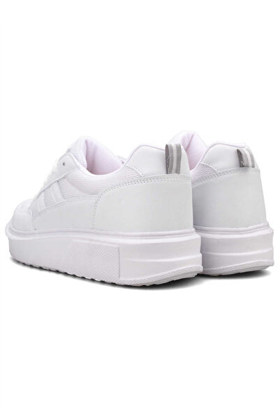 DarkStep 151 Beyaz Anorak Kalın Taban Sneaker Ayakkabı