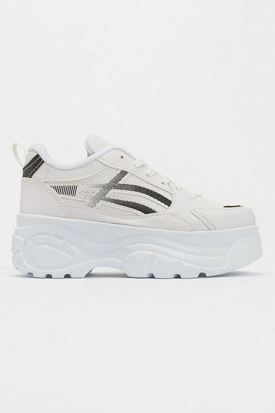 Ccway White Black Women's Sneakers - Lace-up