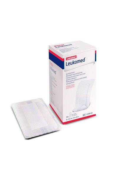Leukoplast Bsn Leukomed غطاء جرح غير منسوج مع وسادة 8 سم × 15 سم 50 قطعة