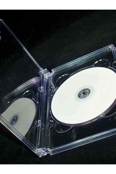 ELBA QD-527 1 τεμάχιο γυαλιστερό διαφανές 10mm DVD Box 10 τεμάχια