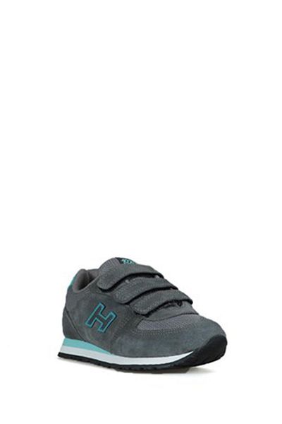 Hammer Jack Peru Genuine Leather Grey-Turquoise Children's Sports Shoes