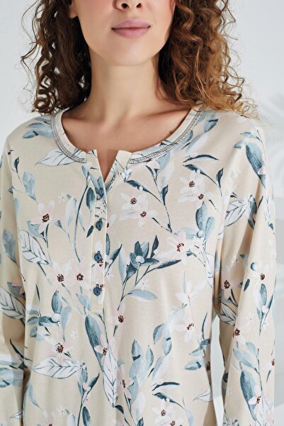 Etoile %100 Pamuk Uzun Kol Kadın Pijama Takımı 98283