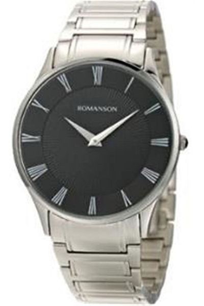 Romanson Tm0389Mm1Wa37W Steel Cord Roman Numeral Silver Classic Men's Wristwatch
