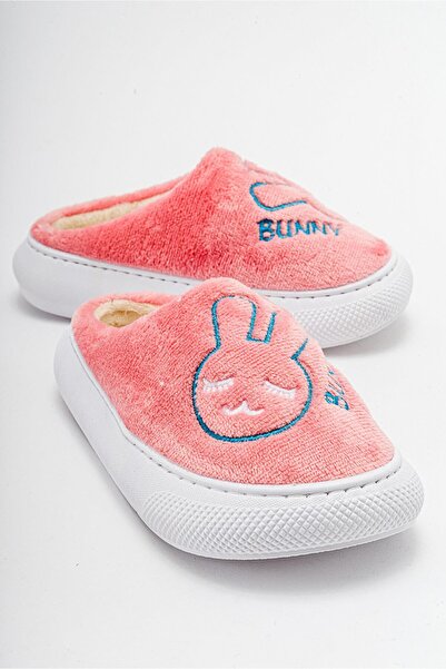 Ccway Rabbit Women's Plush House Slippers PUDRA