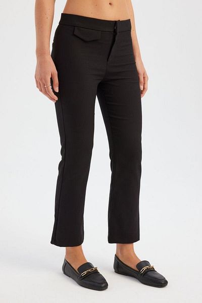 Hiccup Pantaloni crop cu talie mijlocie