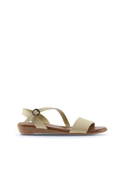 Bueno Shoes 01ws6012 Model Sandale de damă din piele galbenă