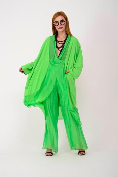 Bohem Stil Caftan și bluză oversize din mătase italiană