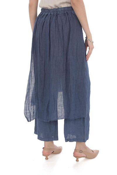 Bohem Stil ITALIAN RAW LINEN TROUSERS SKIRT
