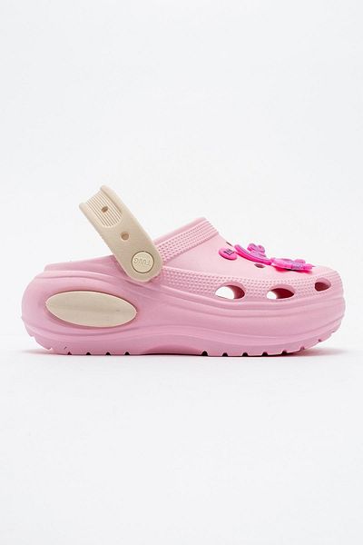 Ccway Pink Ecru Women's Flat Slippers