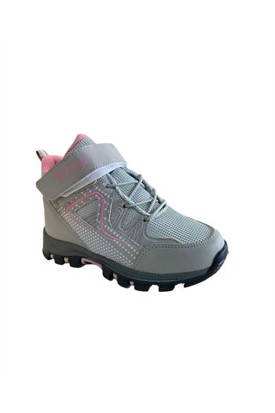 M.P. Μ.Π. 232-3131 Ft Παιδικές γκρι μπότες Velcro