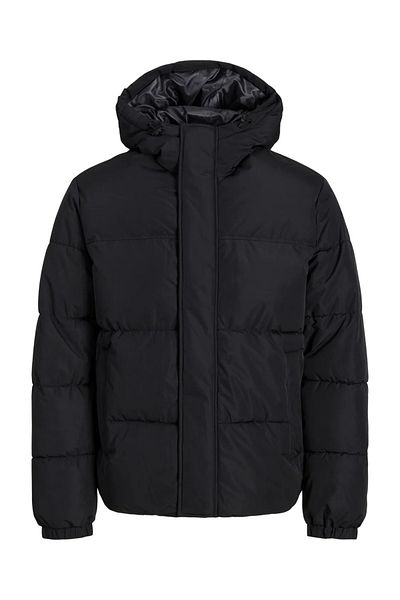 Jack & Jones Jjebradley Puffer Hood Sn Men's Coat 12256974 Black