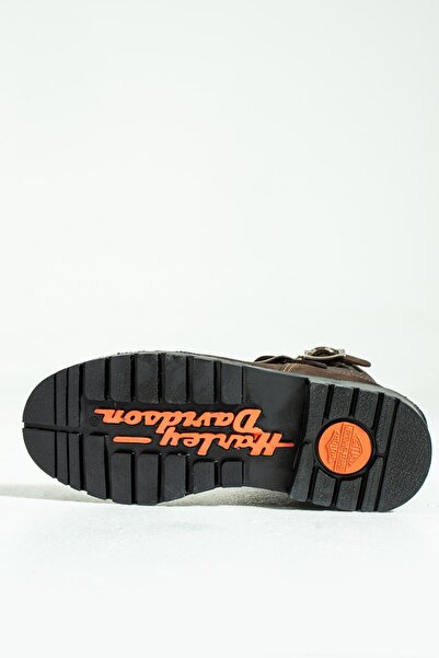 Harley Davidson Laconia Hakiki Deri Kahverengi Çocuk Çizme