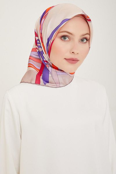 Belli Φούξια Twill Μεταξωτό Κασκόλ - 4017-06