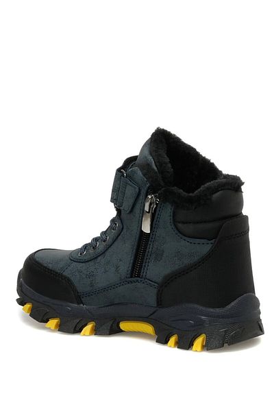 Kinetix 3W  Hi 3Pr - Kids Sneakers Navy and Yellow 31/35 Model