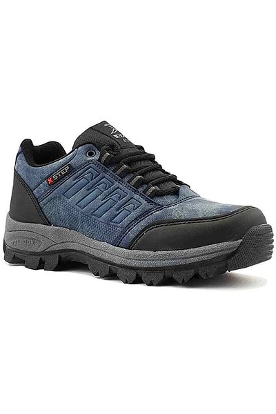 Evojean Αντιολισθητική σόλα Αδιάβροχη Χειμερινή Unisex Navy Blue Κοντές μπότες