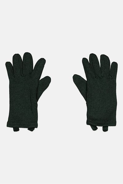 Tchibo Women 1 Pair Knitted Gloves, Dark Green