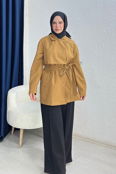 lurex moda Robe Trench Coat
