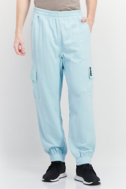 Tribe of 6 Men Sportswear Fit Training Sweatpants, Light Blue