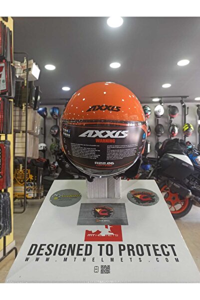 AXXIS Square Yarım Kask (Turuncu)