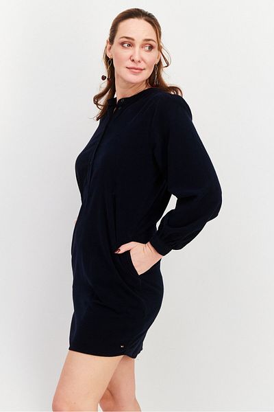 Tommy Hilfiger Women Plain Mini Dress, Navy Blue