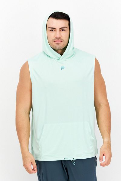 Fila Men Sportswear Fit Sleeveless Training Hoodie, Pale Green
