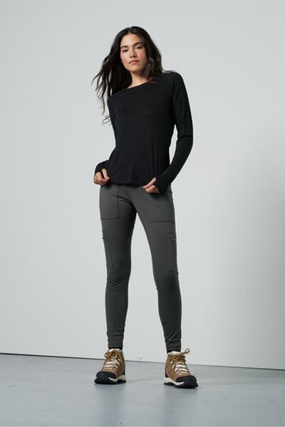 Tchibo Women Sportswear Fit Outdoor Thermal Tights, Dark Olive