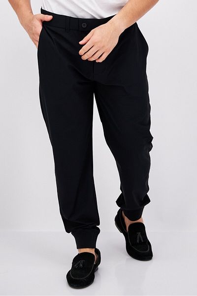 Lyle & Scott Men Regular Fit Solid Jogger Pants, Black