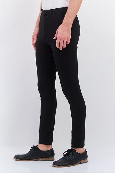 Asos Design Men 2 Pack Super Skinny Solid Dress Pants, Black