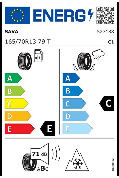SAVA 165/70 R13 79T Eskimo S3+ MS Oto Kış Lastiği (Üretim:2024)