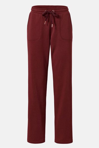 Tchibo Women Solid Pull On Pajamas, Maroon